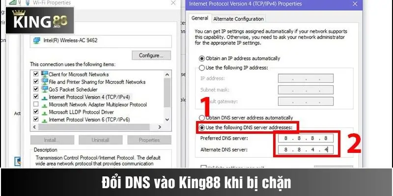 Cách vào nhà cái King88 khi bị chặn 2 Cách vào King88 khi bị chặn đơn giản nhất