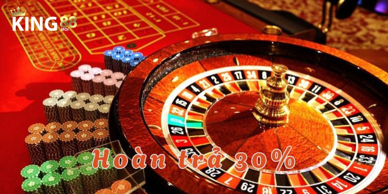Hoàn trả 30% tại King88 - Khuyến mãi hấp dẫn nhất năm 2025 1 hoàn trả cược lên đến 30 phần trăm