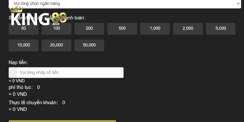 Nạp Tiền King88 2 Ba cách nạp tiền King88 đơn giản và hiệu quả