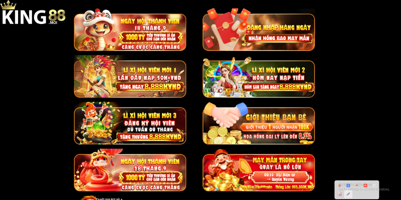 KING88 228 Khuyến mãi dịp lễ cực sốc cùng King88
